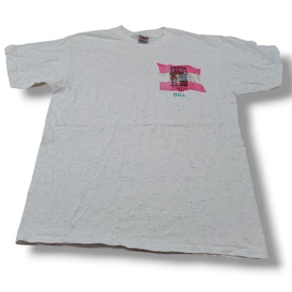 Vintage Oneita Shirt Size XL Austrian Drinking Team Graphic Shirt Single Stitch - Picture 1 of 8
